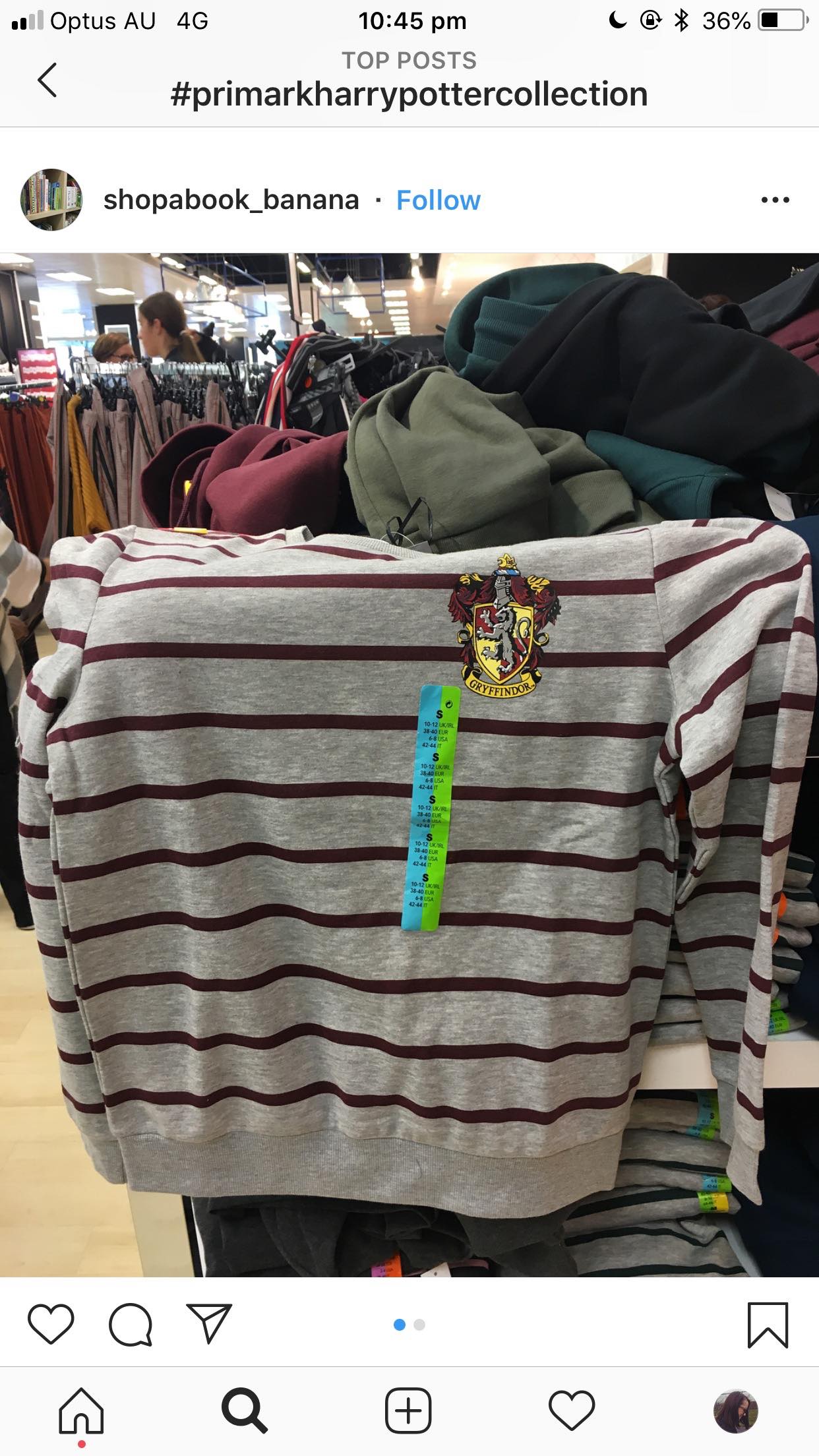 Stripe Gryffindor sweater