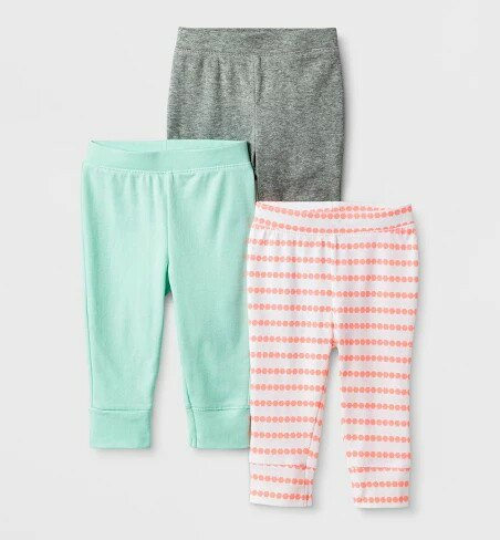 Baby Girl's 3pk Geo Bright Pants