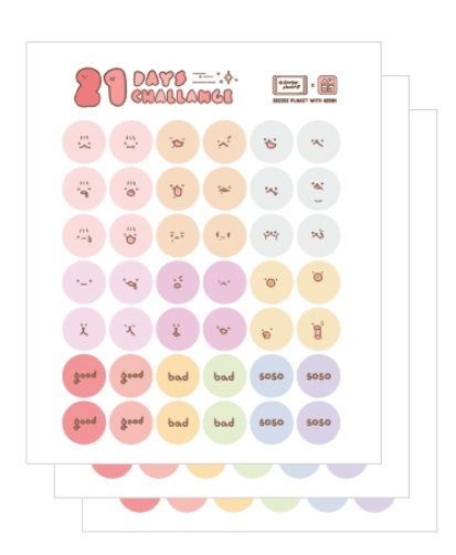 29 day Challenge Stickers