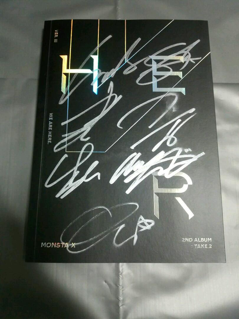 monsta x signed album