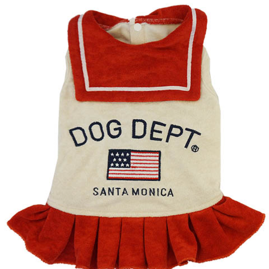 Flag sleeveless top in red
