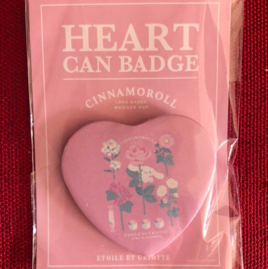 Cinnamoroll Heart Can Badge