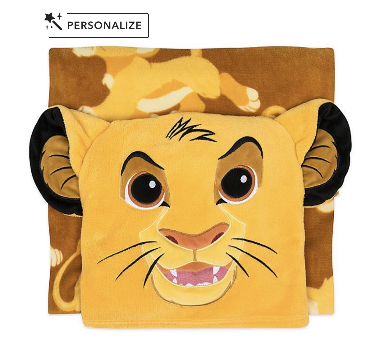 Simba Convertible Fleece Throw  Personalized
