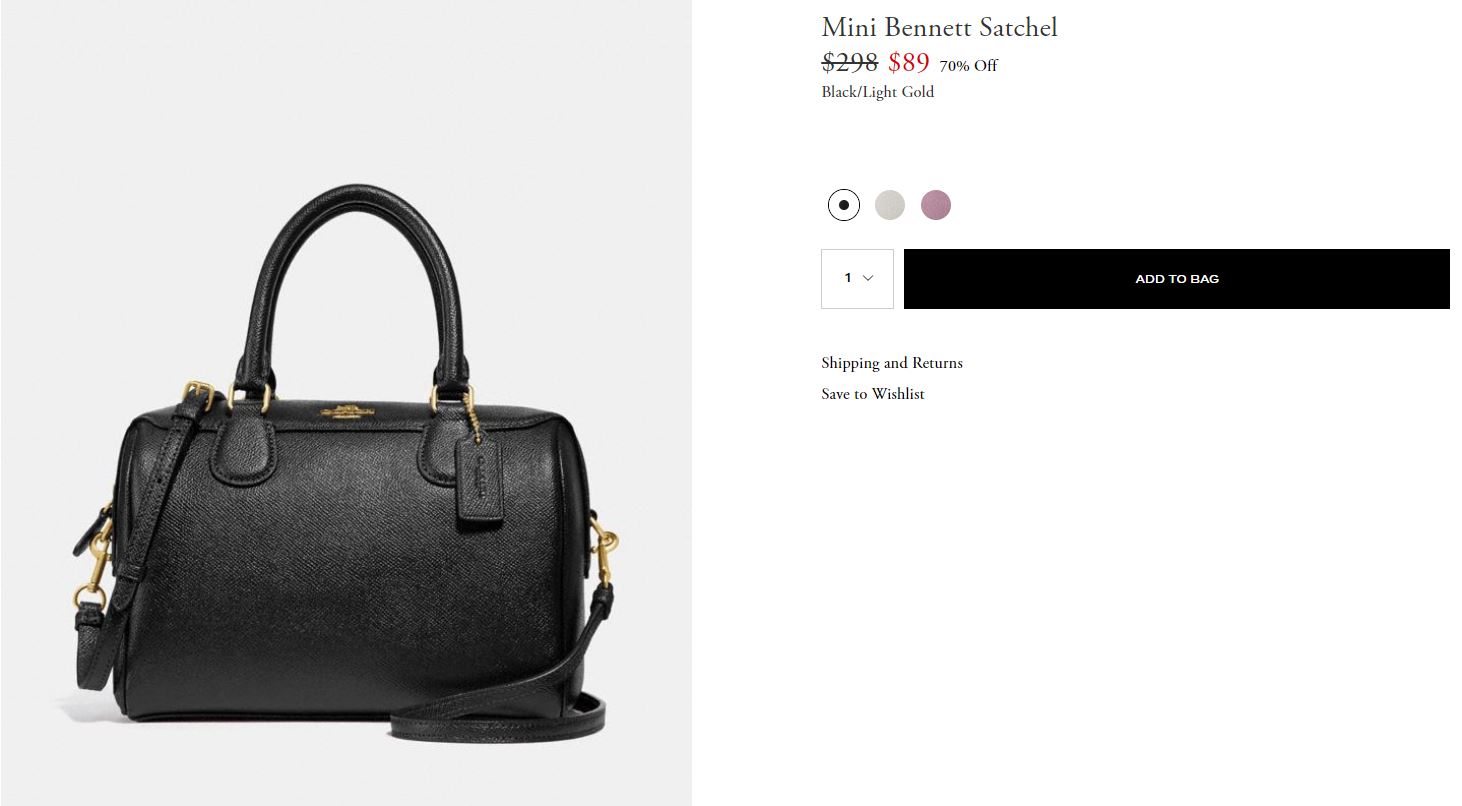 Mini Bennett Satchel F32202