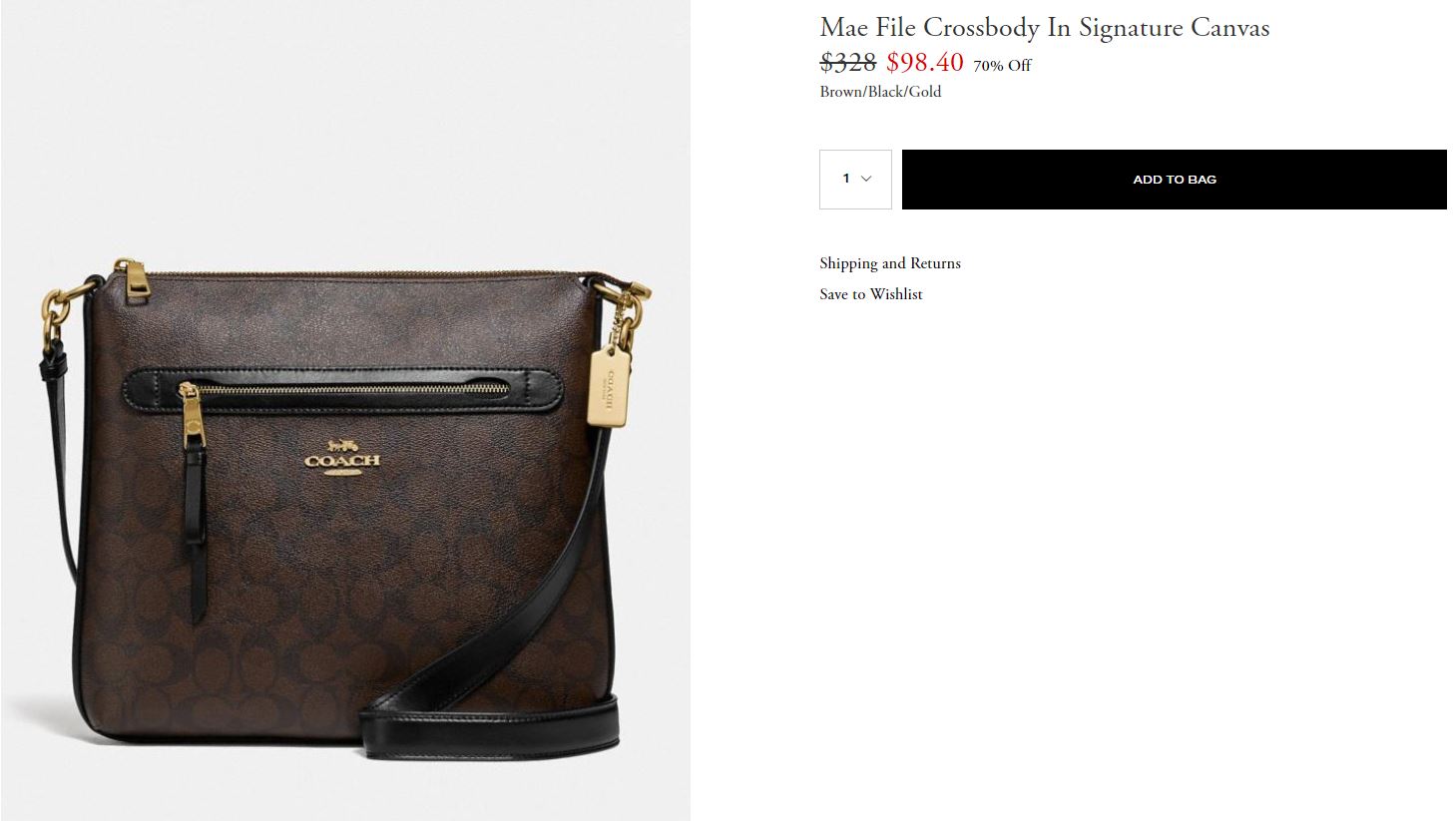 Mae File Crossbody In Signature Canvas