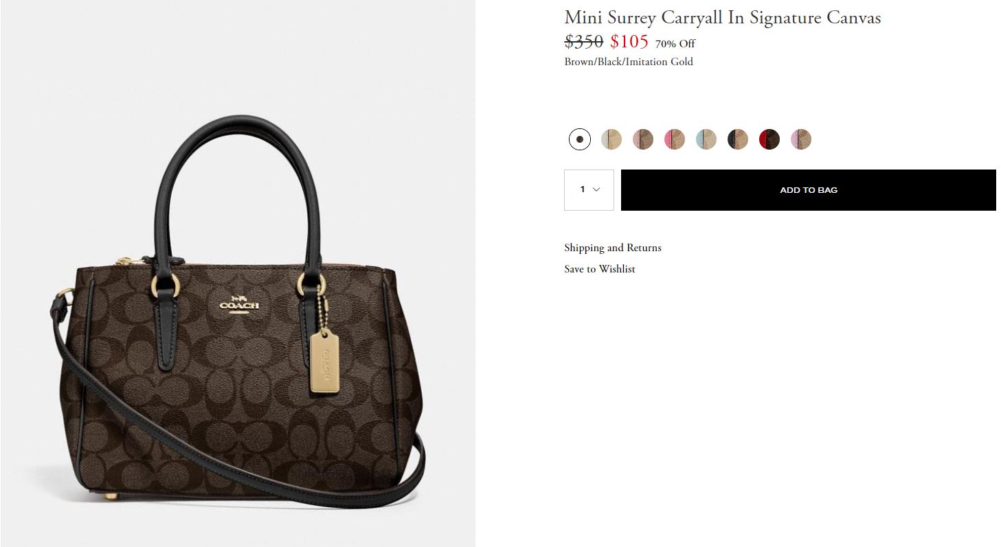 Mini Surrey Carryall In Signature Canvas