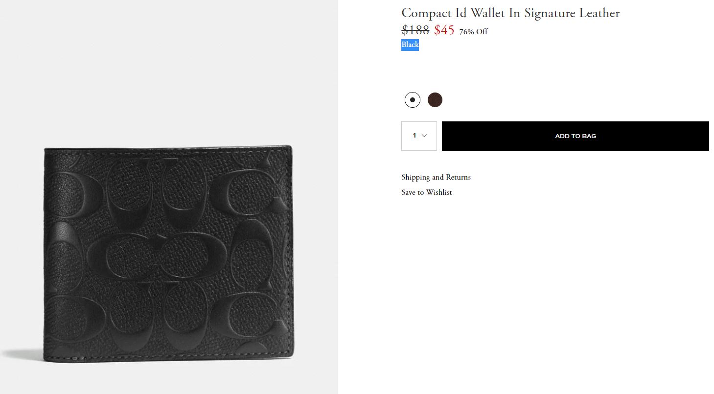 Compact Id Wallet In Signature Leather