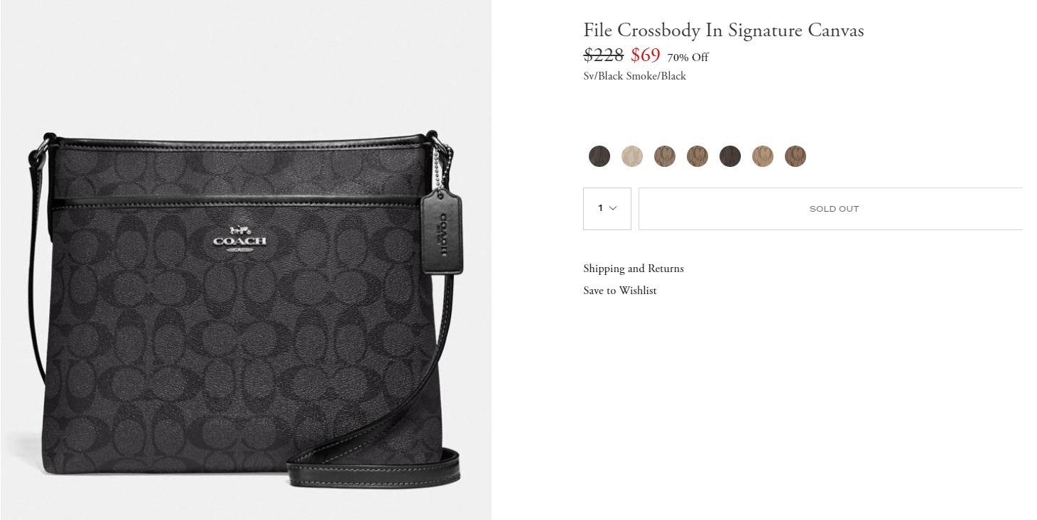 File Crossbody In Signature Canvas