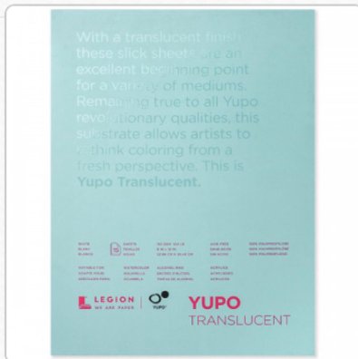 Yupo Multimedia Translucent Paper Pad (104lb. 15 Sheets)