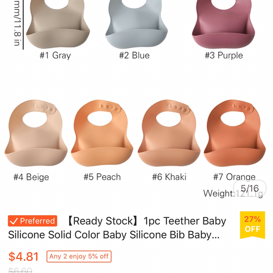 Baby Silicone Bibs