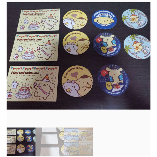 Pompompurin Cafe postcards