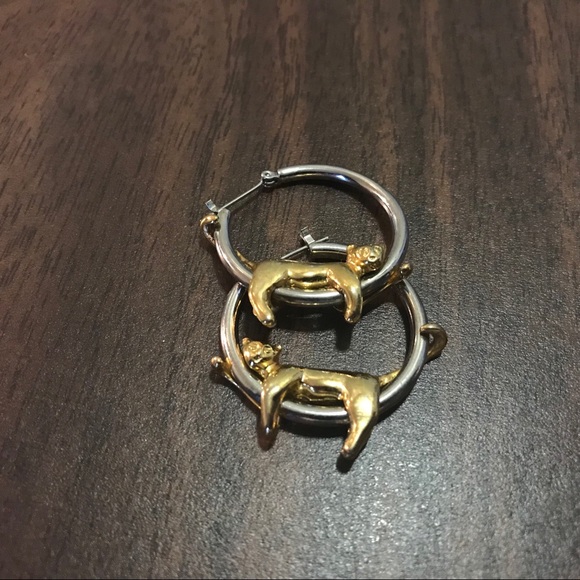 Crazy Cat Lady hoop earrings