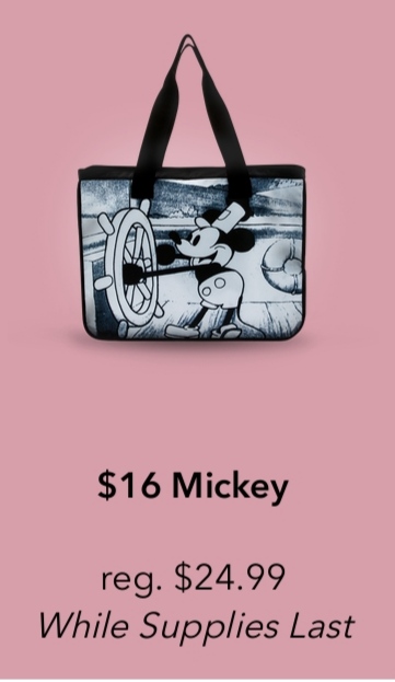 Mickey Mouse Steamboat Willie tote