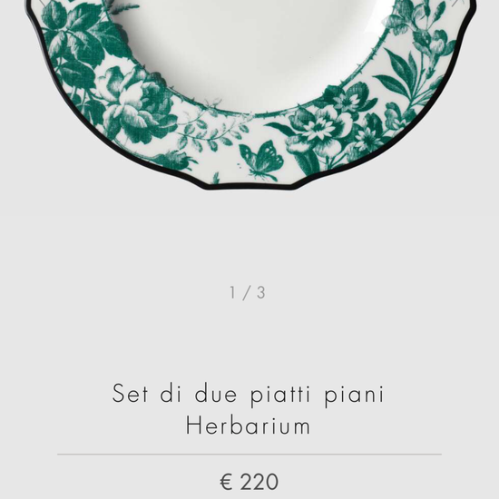 Herbarium dinner plate