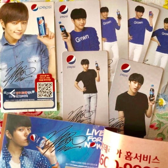 Infinite L Pepsi Mixed Card Set