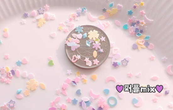 Pastel Sequin Mix - Purple