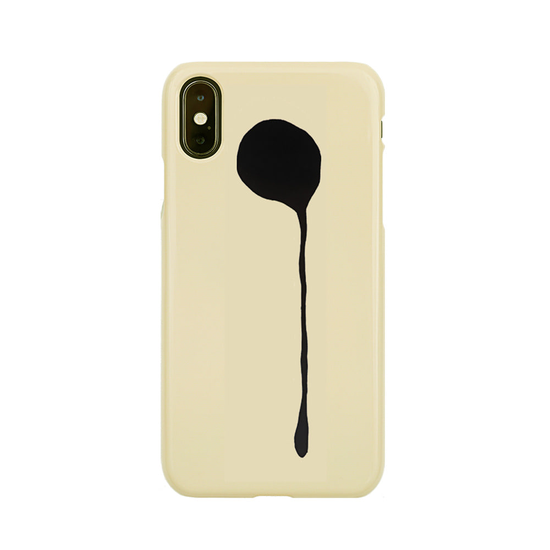 Phone case logo beige