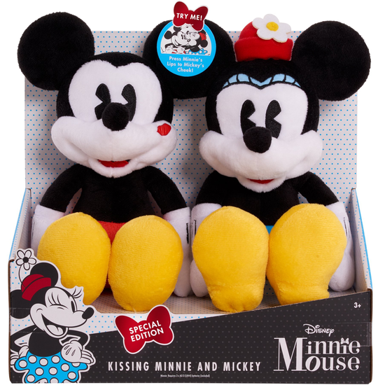 Mickey and Minnie plushes