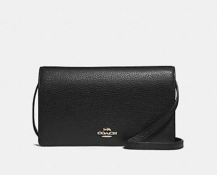 Hayden Foldover Crossbody Clutch F30256 IMBLK