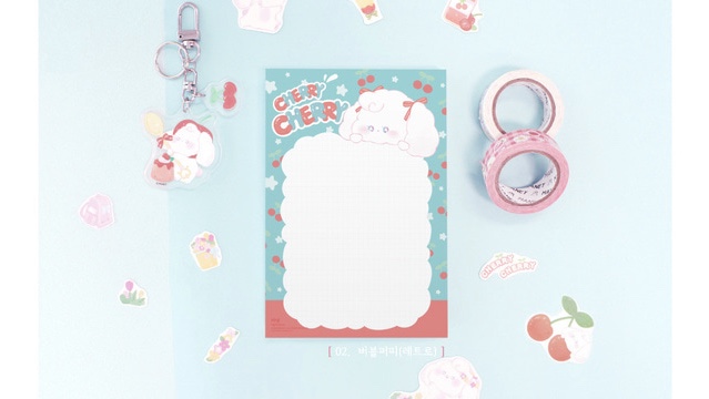 Cherry memo pad