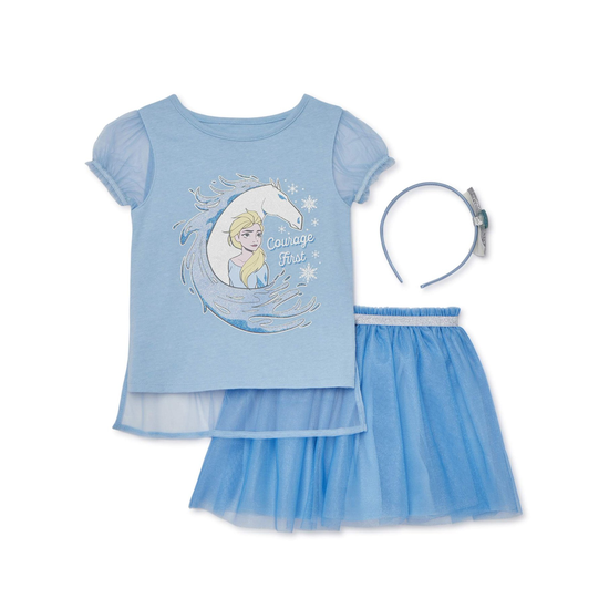 Frozen Toddler Girl 3pc Outfit Set