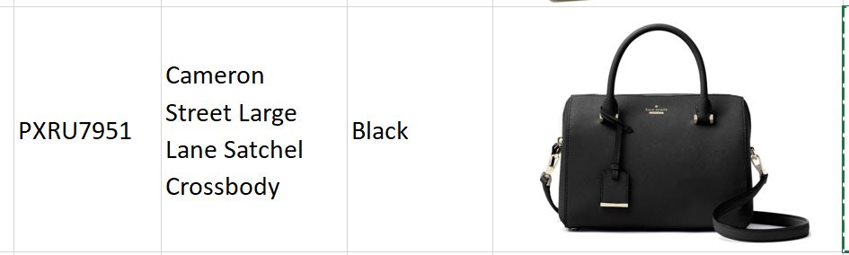 Cameron Street Large Lane Satchel Crossbody PXRU7951 Black