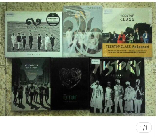 Infinite Teentop VIXX History Sealed Album (history desire)