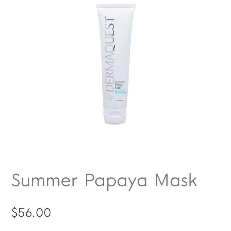 Summer papaya mask