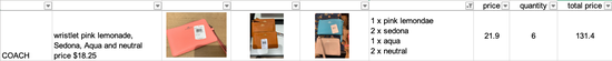 wristlet pink lemonade, Sedona, Aqua and neutral