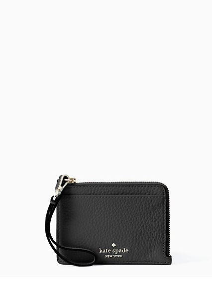 jackson small card holder wristlet WLRU5467 BLACK