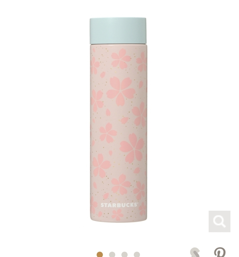 SAKURA2021 Stainless Bottle Gloss Flowers 350ml