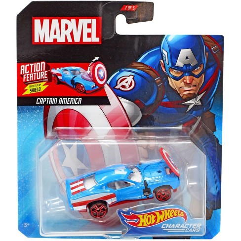Captain America w/ Flip Up Shield Hot Wheels