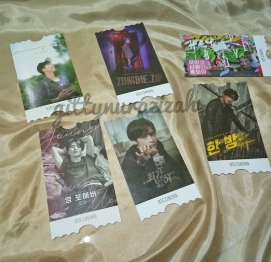 BTS PHOTOCARD ARMY ZIP+ BTS CINEMA RM JIN JHOPE JIMIN V JUNGKOOK