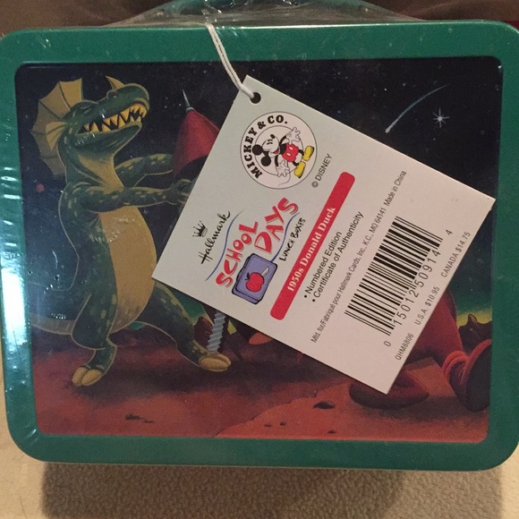 Donald Duck Hallmark School Days Lunch Box