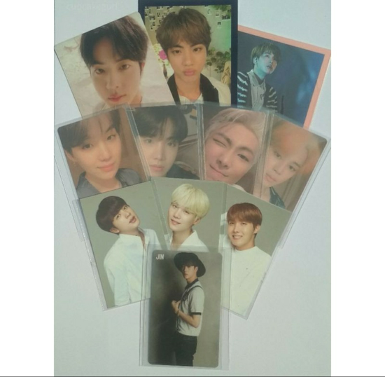 OFFICIAL PHOTOCARD/PC BTS SEOKJIN JIN YOONGI SUGA JHOPE NAMJOON RM JIMIN