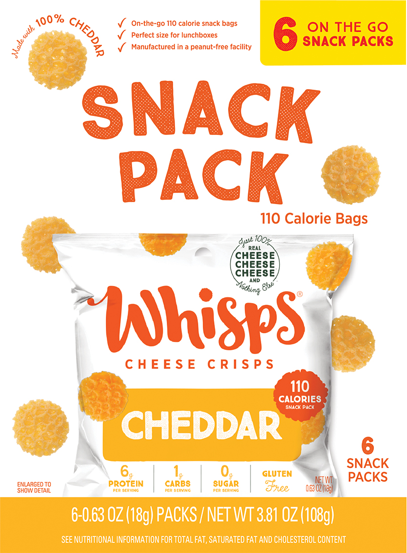 Whisps Cheddar Cheese Crisps, 0.63 oz, 6 Count