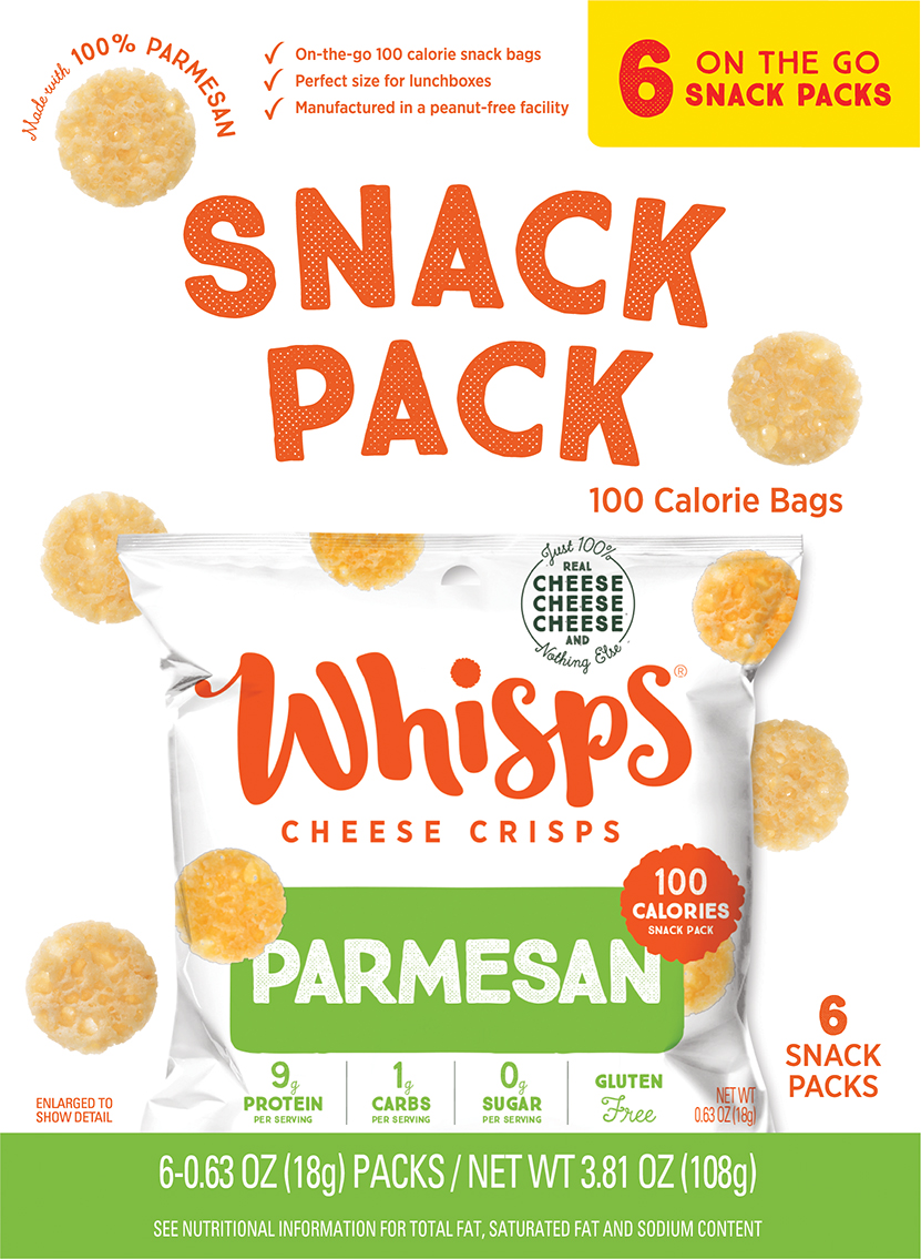 Whisps Parmesan Cheese Crisps, 0.63 oz, 6 Count