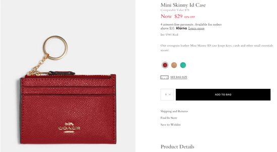 Mini Skinny Id Case_Im.1941 Red