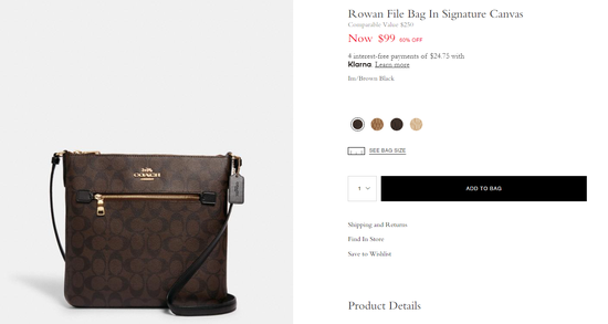 Rowan File Bag In Signature Canvas_Im.Brown Black