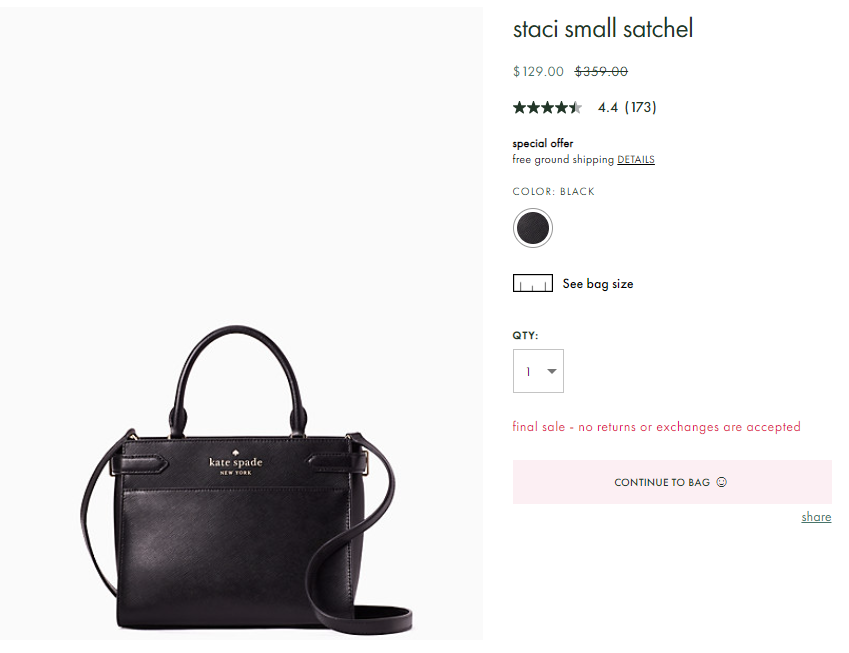 staci small satchel_wkru7097 BLACK