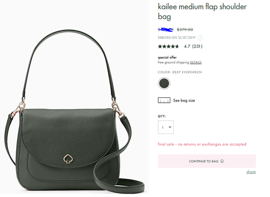 kailee medium flap shoulder_wkru6487 DEEP EVERGREEN