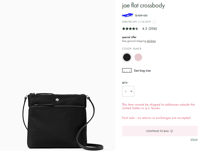 jae flat crossbody_wkru6612 BLACK