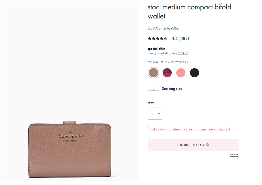 staci medium compact bifold wallet_wlr00128 DUSK CITYSCAPE