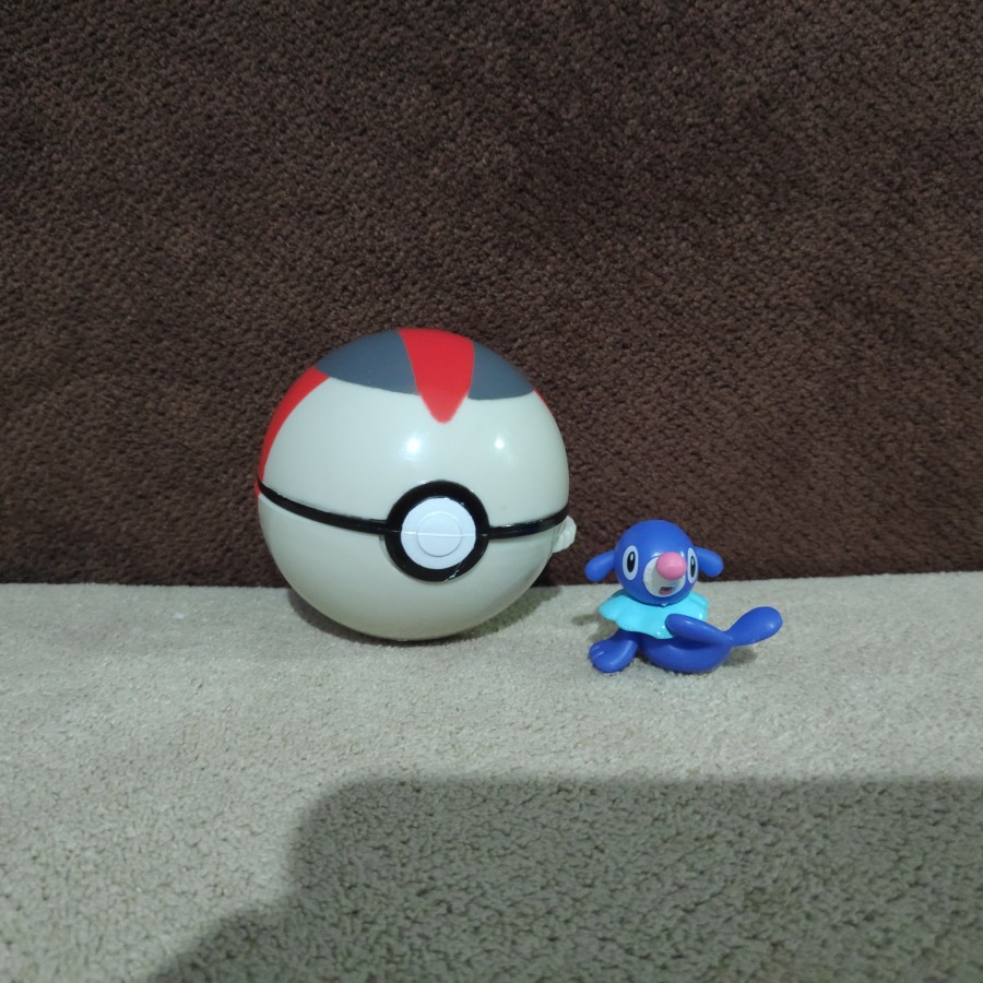 popplio & timer ball mainan promo kfc chaki kids meal pokemon original