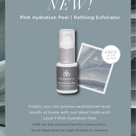 PHA hydration peel