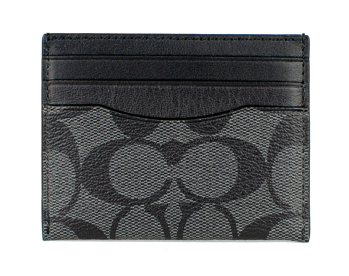 Slim Id Card Case In Signature Canvas