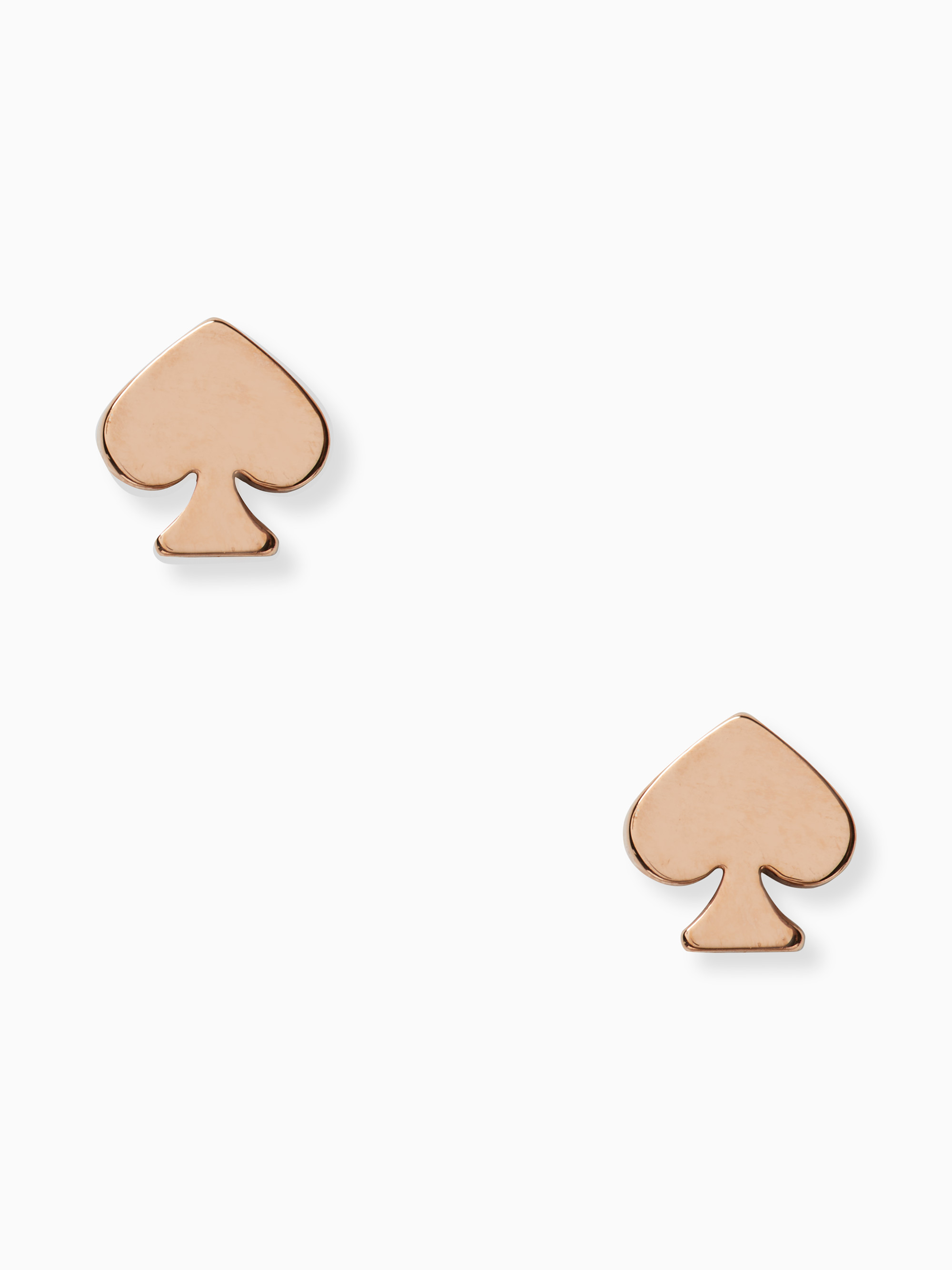 signature spade mini studs