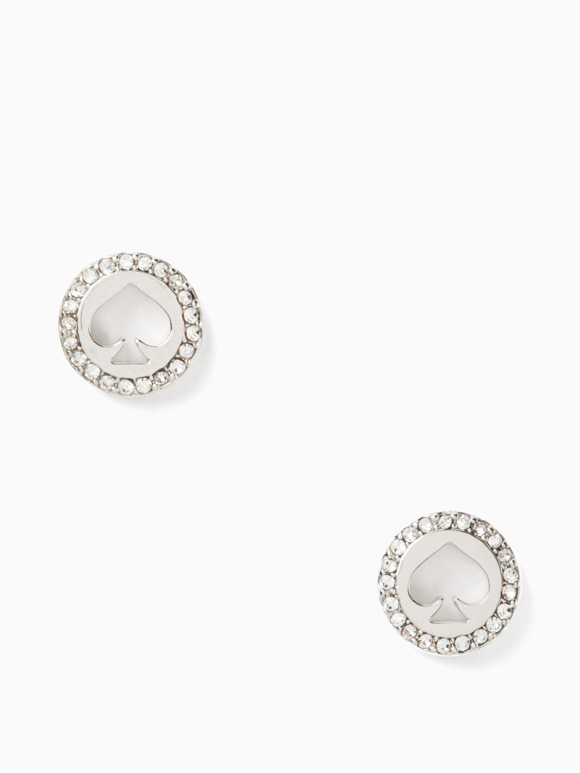 spot the spade pave halo spade studs