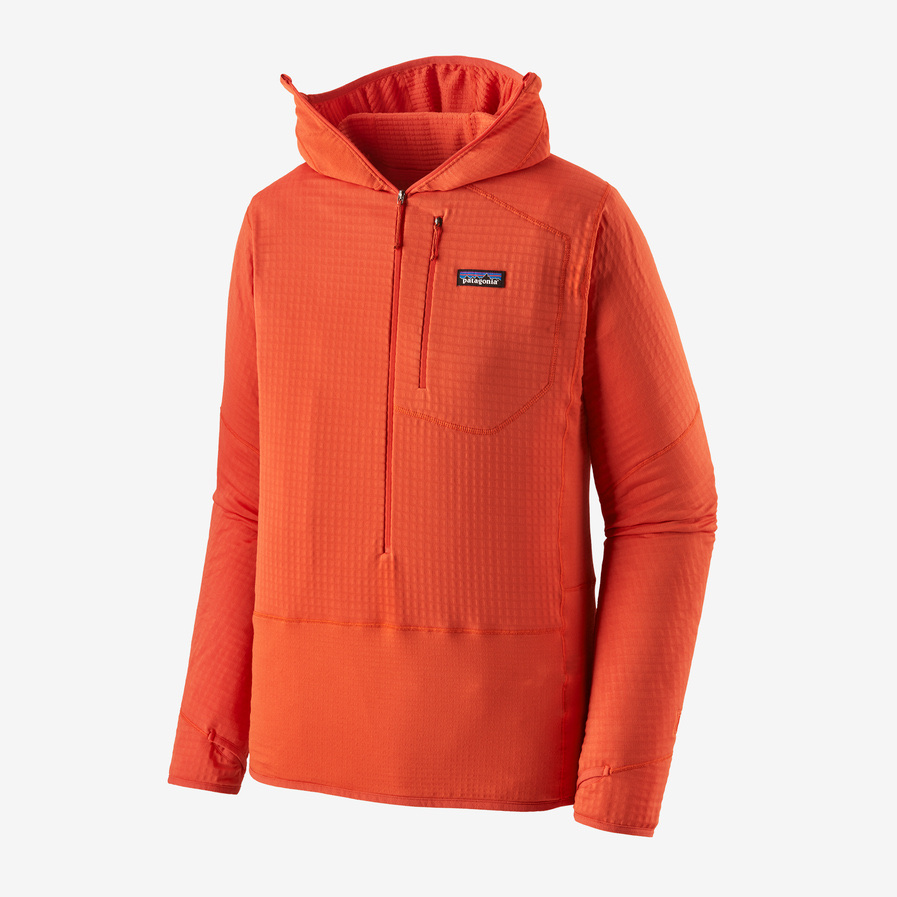 Mens R1 fleece pullover hoody