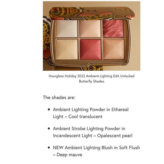 Hourglass ambient lighting edit unlocked palette